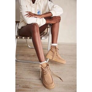 New Free People Aiden Suede Wedge Boots